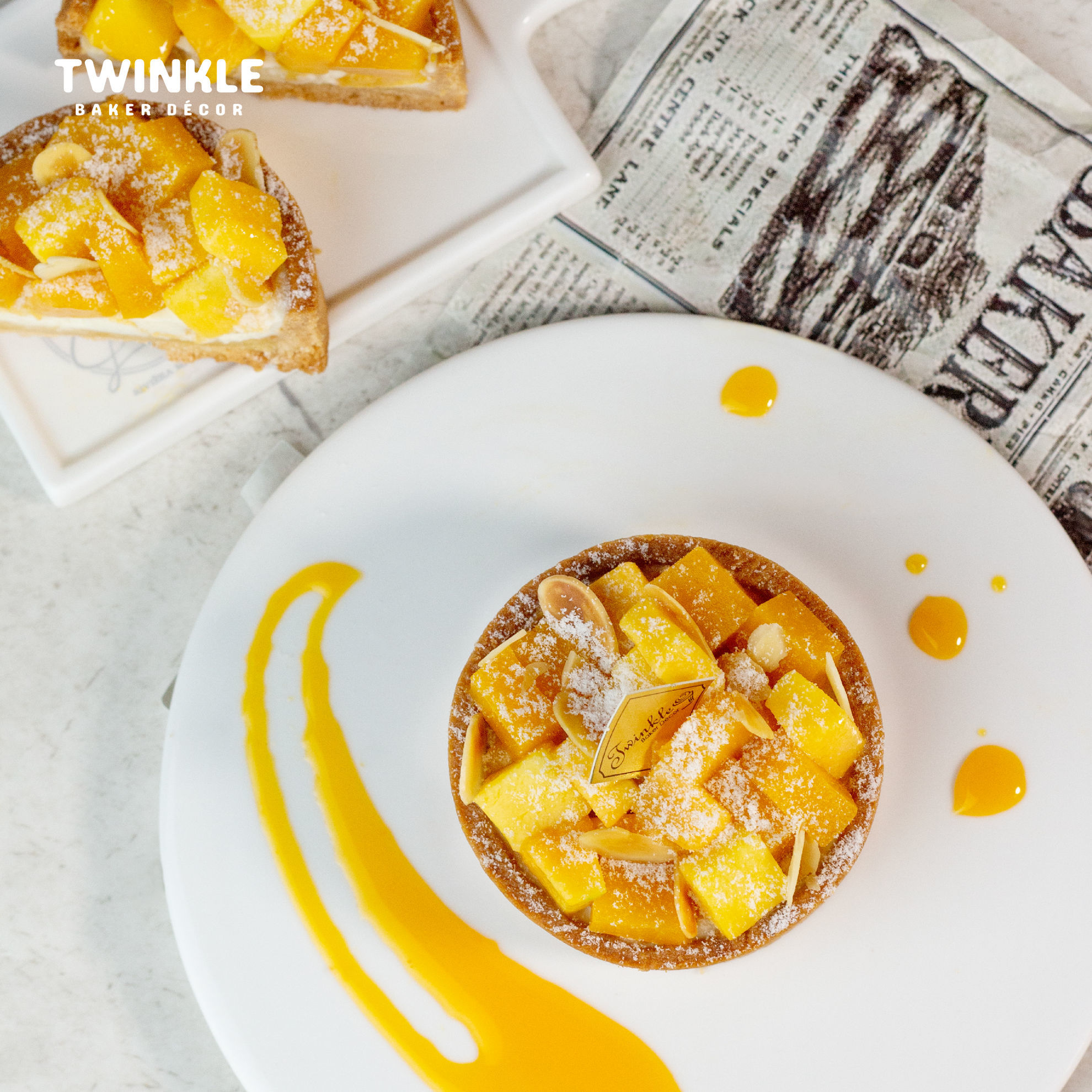 Picture of 芒果牛奶布甸撻